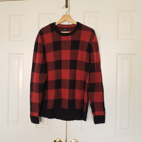 American Rag - 100% Cotton Buffalo Plaid Sweater - SO COZY - Sz M - Picture 8 of 10